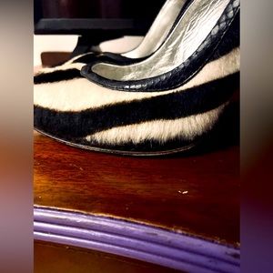 DOLCE & GABBANA Zebra Pumps Italy, Women Sz 9.5